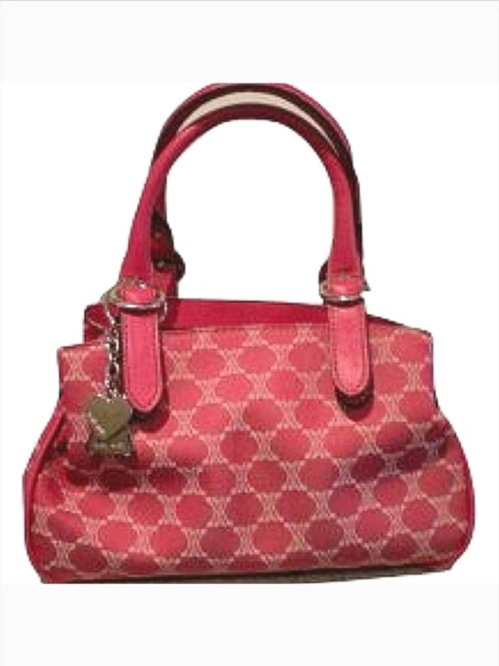 Nine West Pink Fabric Mini Bag w/Charms